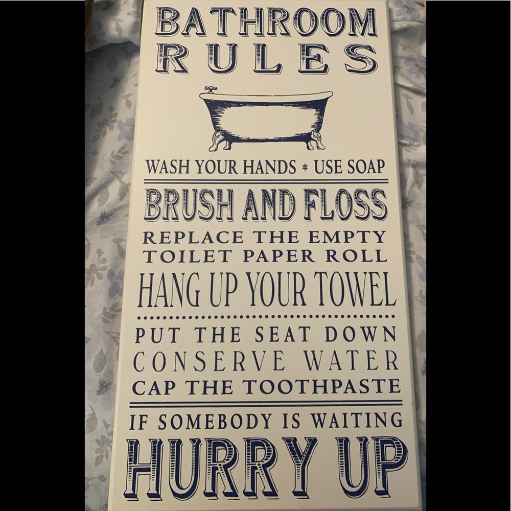 Bathroom sign